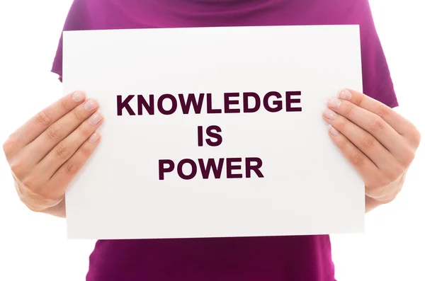 Knowledge is power — Stock Photo, Image