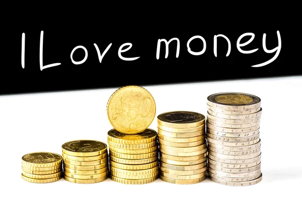 I Love money — Stock Photo, Image