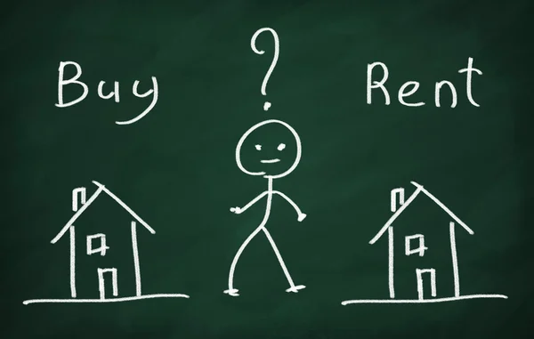 Kopen van huis of huur? — Stockfoto