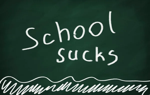 Write School sucks — Stock Photo, Image