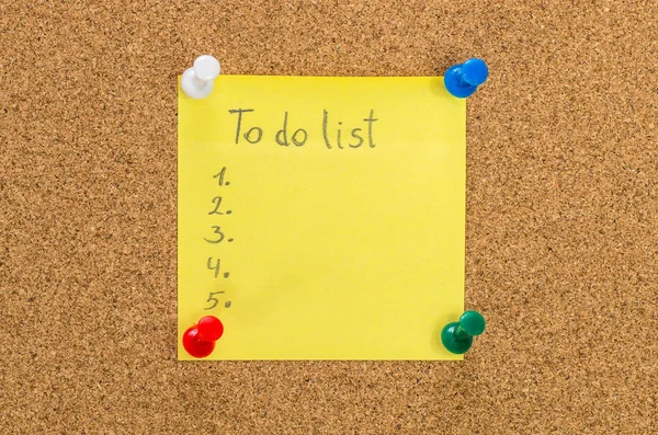 To do list — Stock Photo, Image