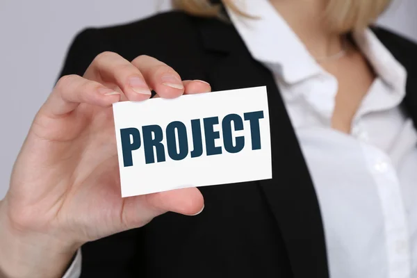 Working on project office goal goals projects planning business — Stock Photo, Image