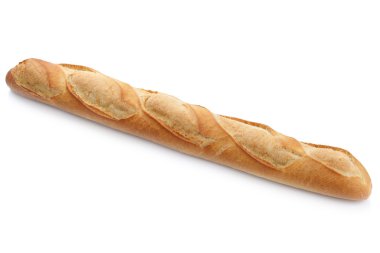 Fransız baget beyaz ekmek izole