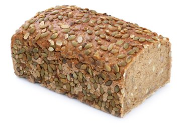 Kabak Çekirdeği ekmek izole