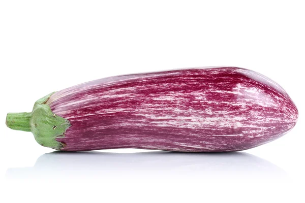 Graffiti Aubergine Aubergine Gemüse isoliert auf weiß — Stockfoto