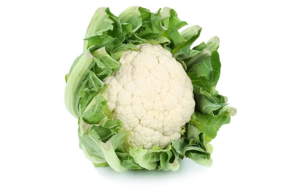 白で隔離カリフラワーの野菜 — ストック写真