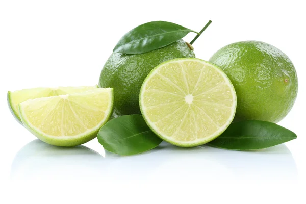 Citron vert fruits isolés sur blanc — Photo