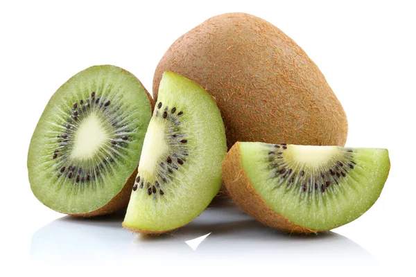 Kiwi gyümölcs gyümölcs elszigetelt fehér — Stock Fotó