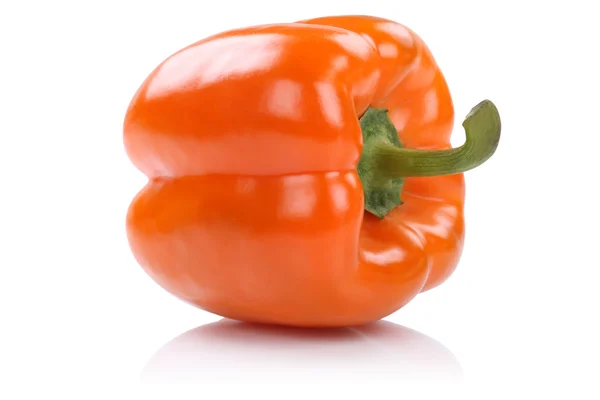 Orange paprika vegetabiliska isolerad på vit — Stockfoto