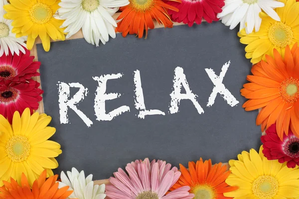 Renkli çiçek çiçek kurulu ile rahatlatıcı bahçe dinlenmek