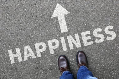 Mutluluk mutlu başarı başarılı çalışma kavramı