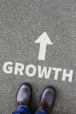 İş kavramı ile başarı başarılı büyüme büyüme