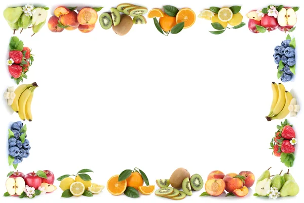 Fruits apple orange apples oranges fruit frame copyspace copy sp — Stock Photo, Image
