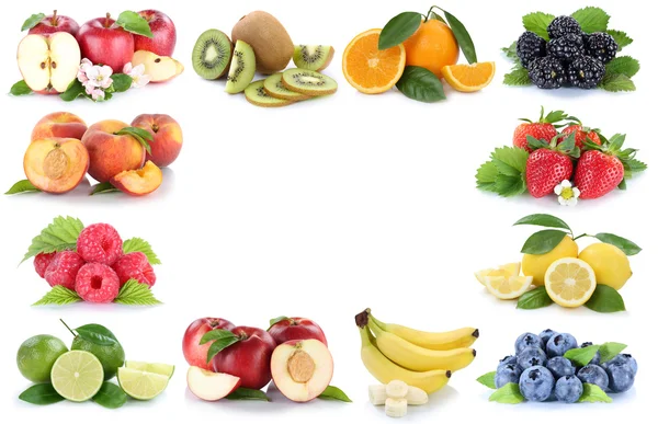 Fruits fresh fruit frame copyspace copy space — Stock Photo, Image