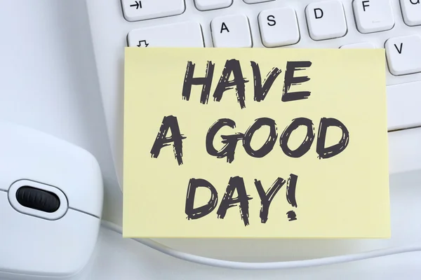 Passez une bonne journée agréable souhait travailler concept d'entreprise bureau — Photo