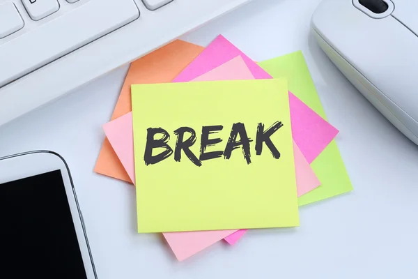 Break work lunch working relax desk — Stock Photo, Image