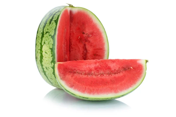 Watermelon slice buah musim panas terisolasi pada putih — Stok Foto