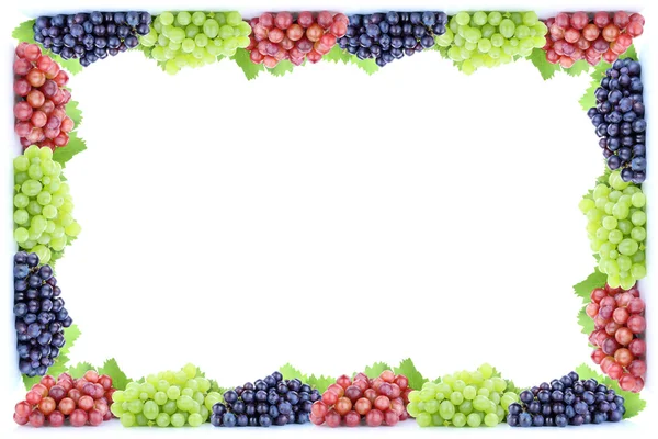 Grapes fruits fresh fruit frame copyspace copy space — Stock Photo, Image