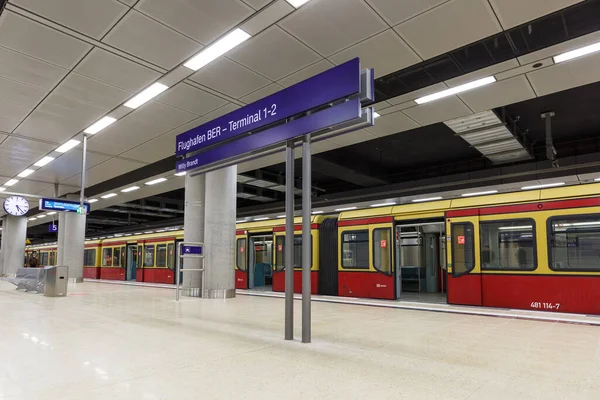 Berlín Alemania Octubre 2020 Nueva Estación Tren Berlín Brandenburg Ber — Foto de Stock