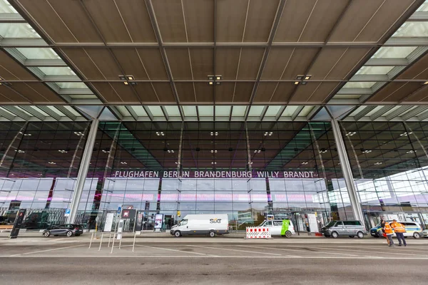 베를린 2020 베를린 브란덴부르크 Ber Willy Brandt Airport Terminal Germany — 스톡 사진
