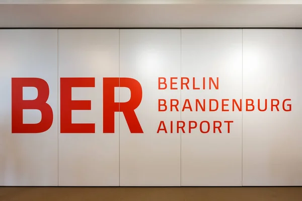 ドイツ ベルリン 2020年10月28日新ベルリン ブランデンブルクBer Willy Blandt Airport Terminal Germany — ストック写真