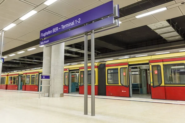 Berlín Alemania Octubre 2020 Nueva Estación Tren Berlín Brandenburg Ber — Foto de Stock