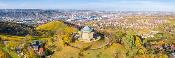 Stoccarda Grabkapelle Tomba Cappella Rotenberg Autunno Vigneto Viaggio Germania Natura — Foto Stock