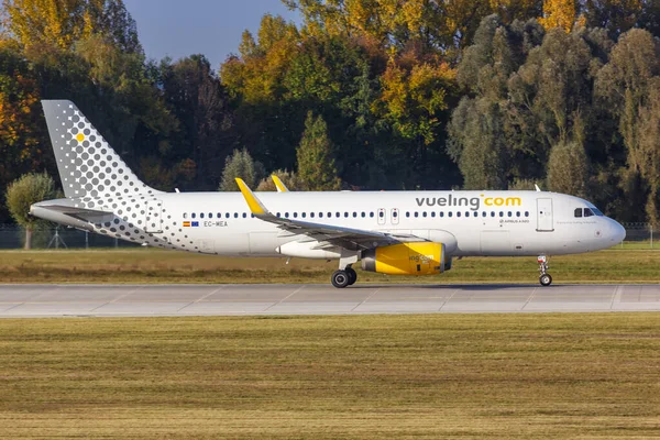 Monaco Baviera Germania Ottobre 2020 Vueling Airbus A320 Aeroplano All — Foto Stock