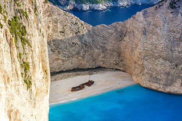 Zante Grecia Settembre 2020 Isola Zante Grecia Naufragio Navagio Spiaggia — Foto Stock