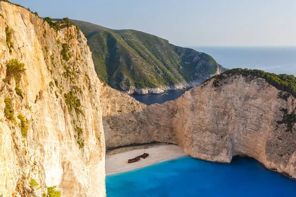 Zakynthos Greece September 2020 Zakynthos Island Greece Shipwreck Navagio Beach — Stock Photo, Image