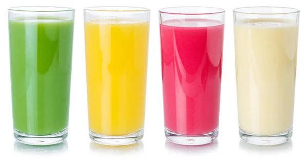 Recogida Zumo Frutas Bebidas Vaso Alimentación Saludable Aislado Sobre Fondo —  Fotos de Stock