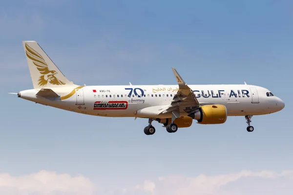 Atina Yunanistan Eylül 2020 Gulf Air Airbus A320Neo Atina Havaalanı — Stok fotoğraf