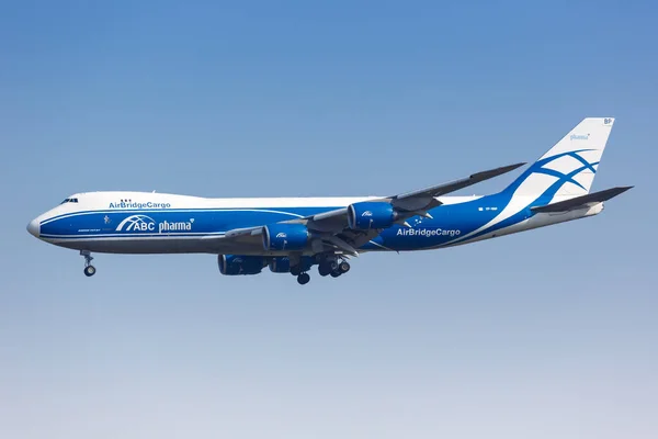 Leipzig Germany August 2020 Air Bridge Cargo Boeing 747 Airplane — Stock Photo, Image