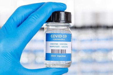 Coronavirus aşı şişesi Corona Virüs COVID-19 Covid aşı şişeleri