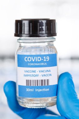 Coronavirus Aşı Şişesi Corona Virüs COVID-19 Covid Aşıları Portre şişeleri