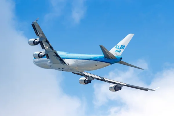 Sint Maarten Antyle Holenderskie Września 2016 Klm Asia Boeing 747 — Zdjęcie stockowe