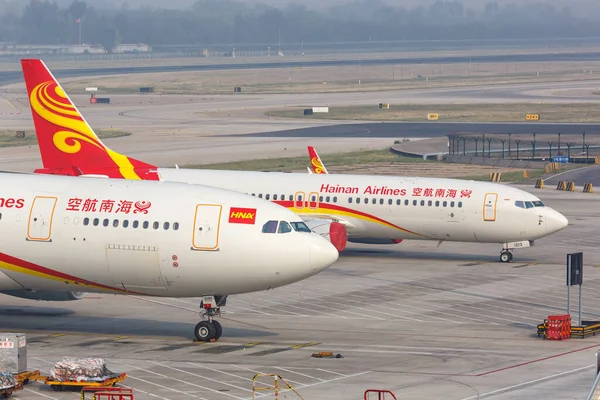 Beijing China Septiembre 2019 Hainan Airlines Boeing 737 800 Avión —  Fotos de Stock