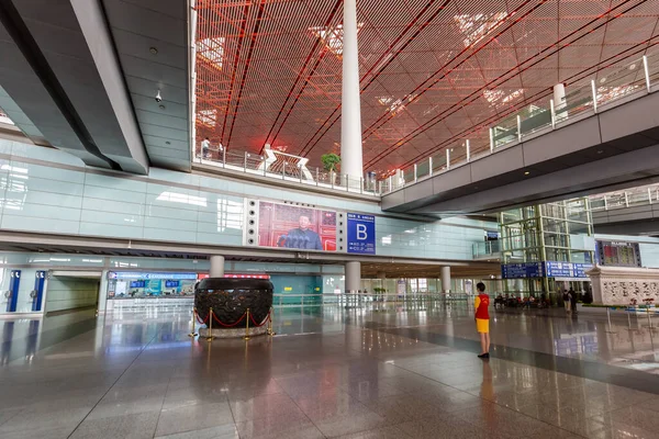 Пекін Китай Жовтня 2019 Термінал Пекінського Столичного Аеропорту Пек Китаї — стокове фото