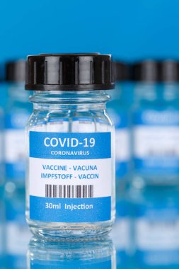 Coronavirus Aşı Şişesi Corona Virüs COVID-19 Covid Aşıları Portre şişeleri