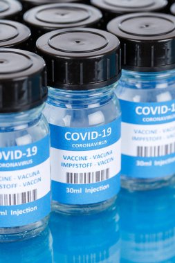 Coronavirus Aşı Şişesi Corona Virüs COVID-19 Covid Aşıları Portre şişeleri