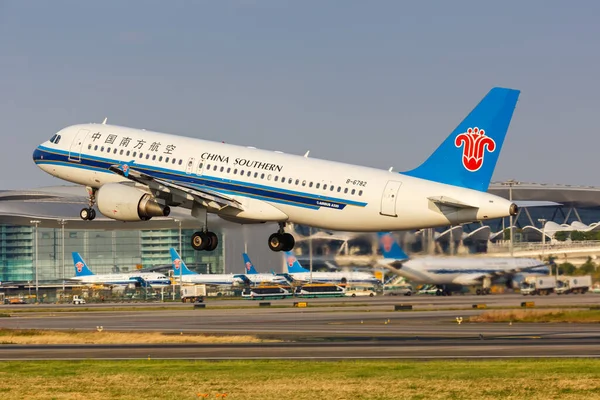 Guangzhou China September 2019 China Southern Airlines Airbus A320 Airplane — Stock Photo, Image
