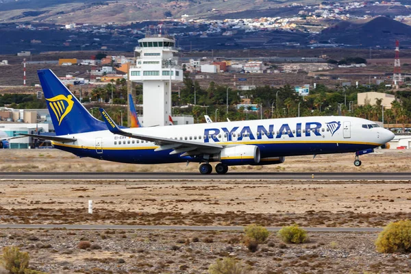 Tenerife Spain November 2019 Ryanair Boeing 737 800 Airplane Tenerife — Stock Photo, Image