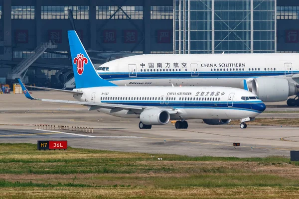 Shanghai China September 2019 China Southern Airlines Boeing 737 800 — Stock Photo, Image