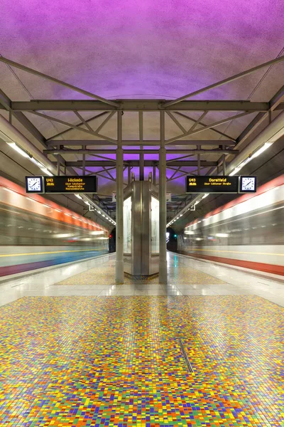 Dortmund Alemania Agosto 2020 Dortmund Metro Mrt Stadtbahn Underground Station — Foto de Stock