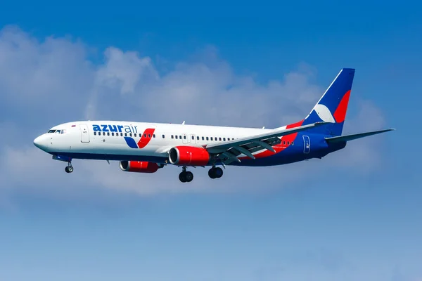 Ираклион Греция Сентября 2018 Года Самолет Azur Air Boeing 737 — стоковое фото