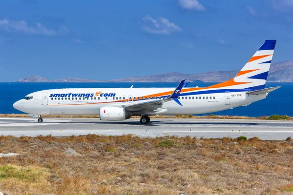 Heraklion Grecia Settembre 2018 Smartwings Boeing 737 800 Aeroplano All — Foto Stock