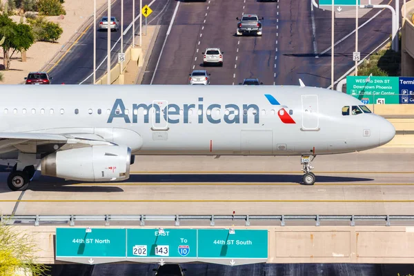 Phoenix Arizona April 2019 American Airlines Airbus A321 Airplane Phoenix — Stock Photo, Image