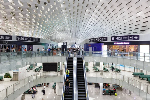 Shenzhen Китай Вересня 2019 Міжнародний Аеропорт Шеньчжень Szx Термінал Будівництва — стокове фото