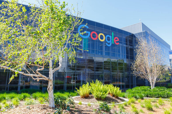Маунтин-Вью, Калифорния 10 апреля 2019 года Штаб-квартира Google в Маунтин-Вью, Калифорния.
