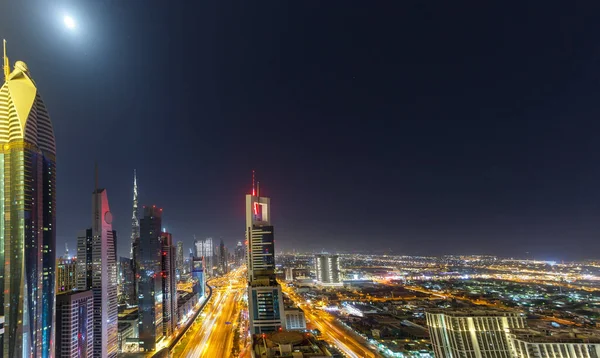 Dubai Sheikh Zayed Road Burj Khalifa Kalifa Arranha Céus Edifício — Fotografia de Stock